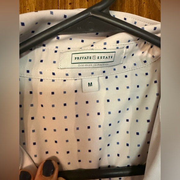 Private Estate PGA Golf official logo blue dot polo shirt size medium - Picture 4 of 7